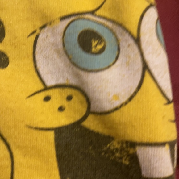 Licensed Nickelodeon Spongebob Squarepants SWAG. Men’s Medium Distressed Tee - Picture 5 of 8